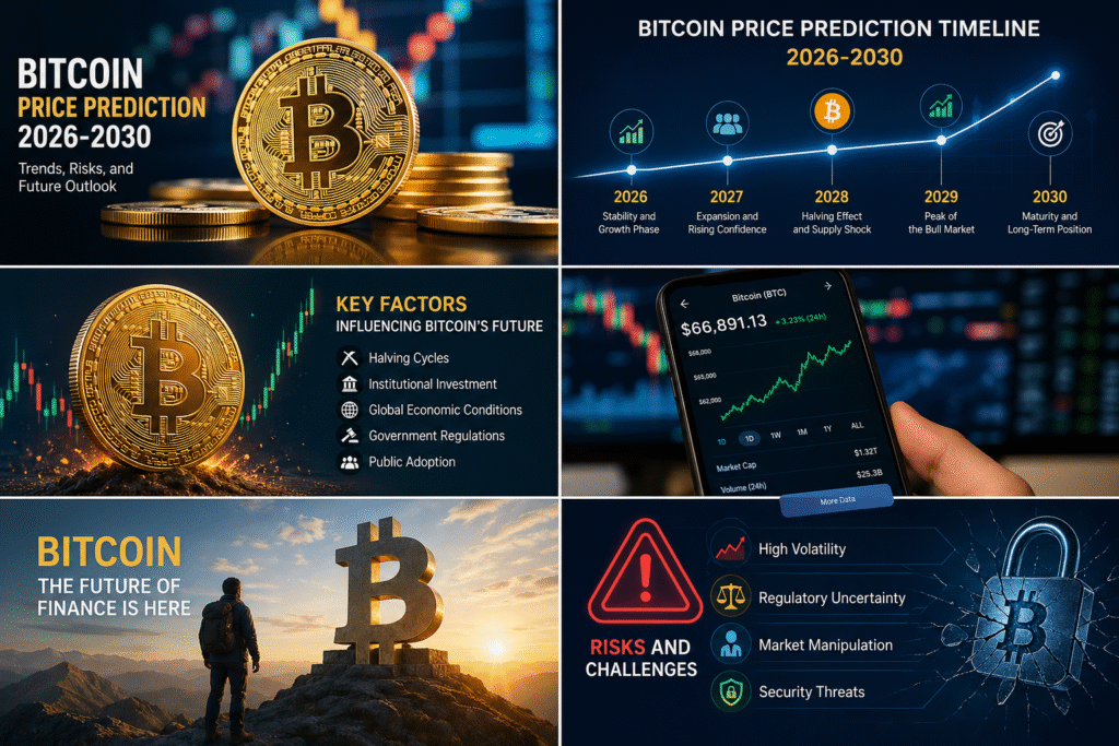 💰 Bitcoin Price Prediction 2026–2030: Trends, Risks, and Future Outlook