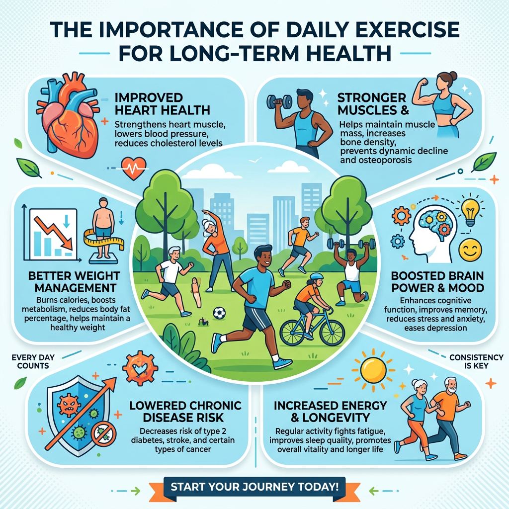 🏃The Importance of Daily Exercise for Long-Term Health